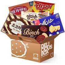 [냠냠상회] 롯데 크라운 해태 개별포장 대용량 사무실 과자세트 6종 마가렛트+빅파이+에이스+초코하임+빈츠+엄마손파이, 6종+냠냠상회전용선물포장박스