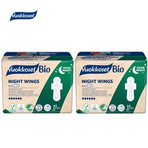 뷰코셋 바이오 나이트윙 대형 생리대 오버나이트, 9개입, 2팩