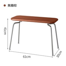 빈티지 원목벤치의자 식탁 인테리어 편한 엔틱 긴 빈티지 월넛 책상 카페 영국 실내 업소용, 브라운61x30x41cm