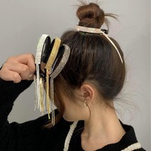 포니테일 큐빅 바나나링 큐빅핀 똥머리핀 똥머리 집게 올림머리 원형 큐빅집게 포니테일핀 큐빅헤*