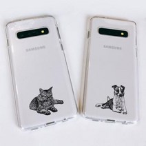갤럭시S10/S10+/S10E 반려동물 소프트젤리케이스 갤럭시S7엣지:반려견, 1개