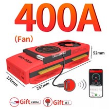 대용량 보조배터리 파워뱅크 스마트 BMS 4s Lifepo4 블루투스 Lipo 4S ~ 24S 80A 250A USB UART 태양광 시스템 저장 배터리, 101.LiFePo4 12S 36V BT - 400A-