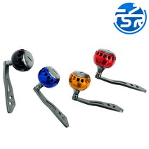 튜닝용 베이트릴 파워핸들 알루미늄 노브 지깅낚시, 블랙(39mm)