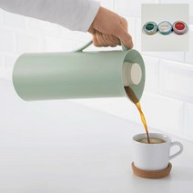 [무료배송]이케아온라인몰 커피 물 음료 보온 보냉 텀블러 파스텔느낌+DASHY행주, 1L 텀블러 (라이트그린) +DASHY행주1개