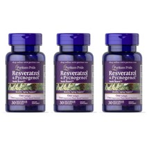 퓨리탄프라이드 피크노제놀 레스베라트롤 30mg 90정, 1개, 기본