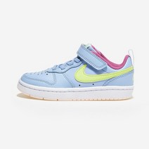 나이키 브러우 로우 2 보이프리즈콜벨크로 파스텔 블루 형광 그린 어린이 스니커즈 nike 데일리 7살 8살 아동 편안한 찍찍이 운동화