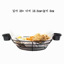 JINGHENG 감자 튀김 바구니 서양 레스토랑 프라이드 치킨 빵 바 튀긴 음식 플레이트 컨테이너, XR-B18-M바이노럴스낵바스켓(플