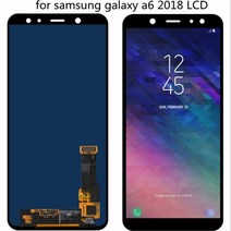 삼성 갤럭시 a6 2018 휴대 전화 디스플레이 a600 a600fn a600f LCD 터치 스크린 디지타이저 센서, 검은 색