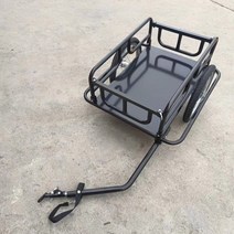 반려견 강아지 자전거 바구니 트레일러 산악 이륜 트레일러 바리백 낚시 쇼핑 전동차 비, 03 16인치화물트레일러（바닥铁패널）