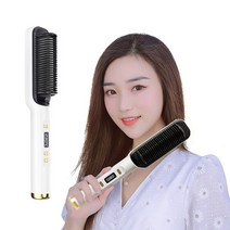 ANKRIC 매직기 빗 음이온 매직빗 고데기, 화이트, JH-888