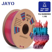 3D프린터재료 3D프린터필라멘트 JAYO 3D 프린터용 필라멘트 PLA PETG 실크 TPU ABS 1.75mm 1 롤 재료, 22 PLA rainbow 02