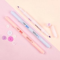 모리스 뱀부라이너 형광펜 마일드 트윈방식 라이너펜 형광펜 필기 스크랩북 펜, 피너클쿠팡 바이올렛
