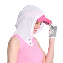 [머시매][무료배송]통풍메쉬 후드 뒷목가리개 골프 아웃도어 햇빛가리개, 화이트, FREE