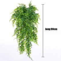잔디식재 90cm Hanging Artificial Plant Persian Fern Leaves Vines Home Garden Room Decor Fake Grass W, 01 A