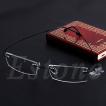 패션 금속 무테 안경테 경량