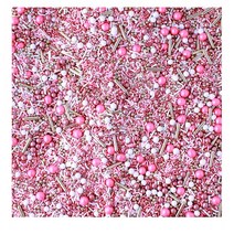 컵케익 베이킹 제빵 스파클링 장미 핑크 3가지 용량 Vintage Rose Gold Sprinkle Mix Wedding Bridal, 1개, 8oz