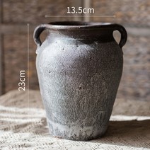 수제 도기 도자기 항아리 화병 화분 복고 골동품, 스물네_중간