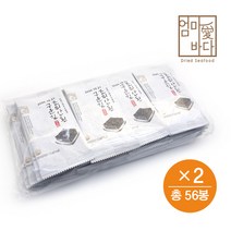 엄마애바다 조미안된 구운 도시락김 56봉