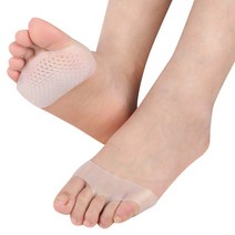 발패드 2P 발땀 실리콘 앞 꿈치 쿠션 깔창 통풍 벌집 발바닥 패드, 앞꿈치 통풍 패드 2P, 1