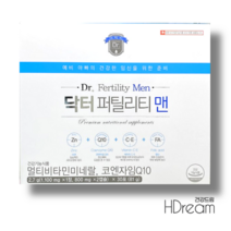 닥터 퍼틸리티 맨 멀티비타민 미네랄 예비아빠 남성 임신 출산 선물 HD 임신준비 영양제, 닥터 퍼틸리티 맨 30포