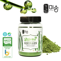 미송 동결건조 새싹보리 분말(쇳가루 대장균 불검출 인증업체/무농약EM노지재배), 병, 60g