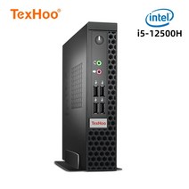 미니 PC TexHoo미니 컴퓨터 인텔 코어 i7 10750H i5 10500H N5095 AMD 프로세서 ITX 윈도우즈 10 프로 11 리눅스 시스템 장치 사무실 NVMe, 4G RAM 128G SSD, Intel N5095 DDR4