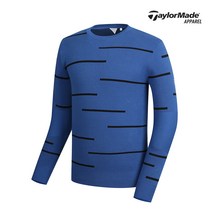[테일러메이드]남성 라인 포인트 라운드 니트 TMSRK1927-906