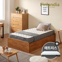 핀란디아 베네 빅수납 슈퍼싱글침대 SS+메모리폼매트리스, 단품