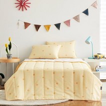 [모던하우스] 체크멜로 혼방인견 시어서커 차렵이불 150*200 엘로우_CZ0221029