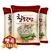 현대농산 국산 찰오곡밥 1.8kg (600gx3봉), 1개, 600gx3
