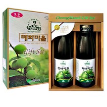 홍쌍리 청매실 선물세트 홍쌍리매실청 매실반찬 매실엑기스 매실진액 장아찌 절임, 1세트, 1000ml 2병
