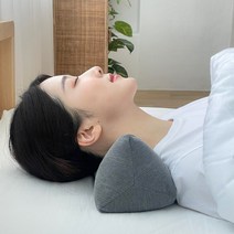 누아베개 경추목베개 수건 원형 거북목 일자목, 피그먼트 화이트(기본사이즈), 메밀, 1개