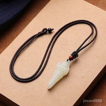 남성 자연 옥 목걸이 패션 성격 펜던트 커플 패션 목걸이 패션 레드 목걸이 여성 목걸이