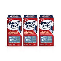 글루코사민 콘드로이친 플러스 MSM D3 건강 80개 이동성 편안함 윤활 지원3팩, 80 카운트(3개 팩)