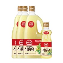 올따옴식용유세트 해표식용유1.8L 3입+식용유500ml 1입, 올따옴식용유 해표식용유1.8L 3+식용유500ml 1