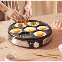 7구후라이팬 전기 계란 부침개 버거 토스트 그릴 팬, 시판 7구 오믈렛 냄비 + 4구 냄비