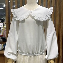 에잇컨셉 무지카라프릴 블라우스 C22C7FBL014-IV (5컬러)