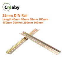 터미널 블럭 단자대 범용 타입 회로 차단기 블록 및 AC 접촉기 35mm 슬롯 DIN 레일 길이 10cm 20cm 30cm 두께 1mm C45, 5.2cm