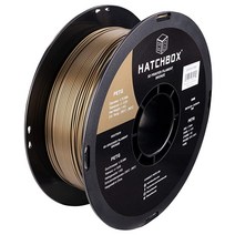 HATCHBOX 1.75mm 브론즈 PETG 3D 프린터 필라멘트 1KG 스풀 치수 정확도 +/- 0.03mm 프린팅, Bronze