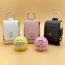 진크래프트 골프 골프공 파우치 볼 주머니 케이스, 핑크