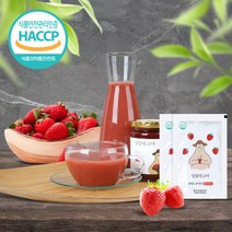 우리네농산물 통째로 갈아만든 딸기주스 100mlx10팩 / HACCP 상콤하고마