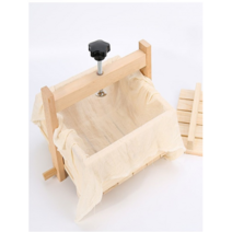 가정용 두부만들기 원목 누름판 나무틀 손두부 메주틀 두부틀 두부 제조기 두부만드는기계 치즈제조, 50X50X9.5cm + 압력바 + 덮개
