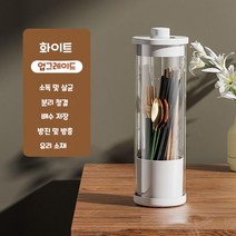 지부달인 수저 살균기 적외선 젓가락 숟가락 유리수납함, 고급형, 1대, 화이트