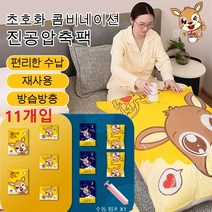 11개입 초호화 콤비 진공압축백 여행 진공압축팩 평면특대형*2+평면대형*2+평면미디엄*3+평면트럼펫*3+수동펌프*1, 11개입*1세트