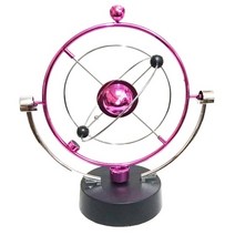 키네틱아트 무한동력 회전 perpetual motion 그네 천체 지구 뉴턴 진자 모델 운동 궤도 회전 가제트 홈 장식 공예 장식, d