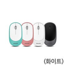 필립스 M314저소음 무선 마우스 SPK7314, 화이트