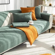 쇼파 토퍼 커버 Solid Corner Sofa Covers Couch Slipcovers for Living Room Decor Anti Slip Towel Prote