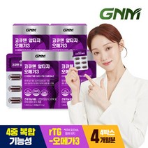 GNM 코큐텐 알티지 오메가3 4박스 (총 4개월분) 코엔자임Q10 코엔자임큐텐 rTG, 단일속성