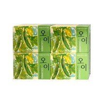 오이추출물 수분공급 미용비누 4개입 휴대용 클렌징 영양보습 메이크업 페이셜, 1개, 아모레 오이비누 4개세트