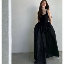 496890 여성 데일리 원피스 봄 여름 가을 슬링 드레스 고급 슈퍼 슬리밍 롱 블랙 연회 정장 바닥 스커트 이너웨어